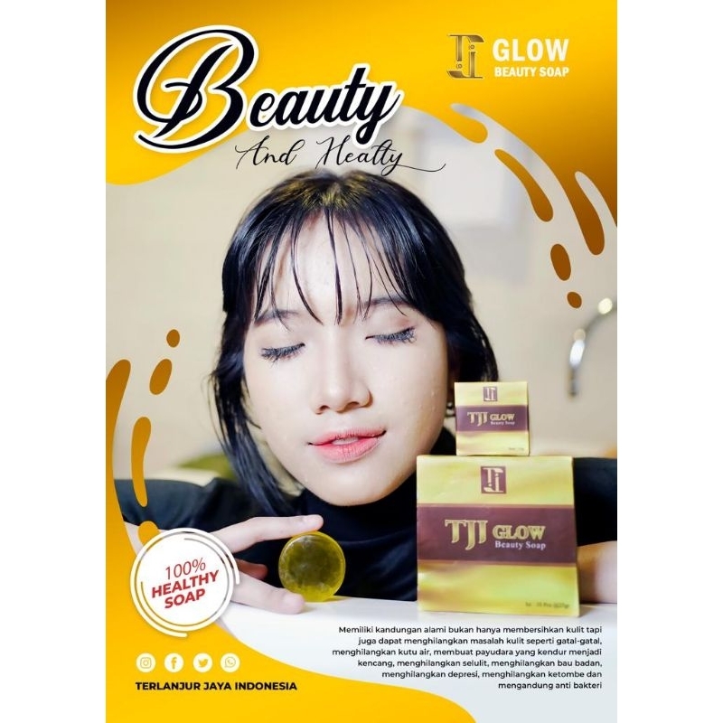 TJI GLOW beauty soap | glowing alami | atasi jerawat | flek hitam | cerahkan kulit | samarkan | beka