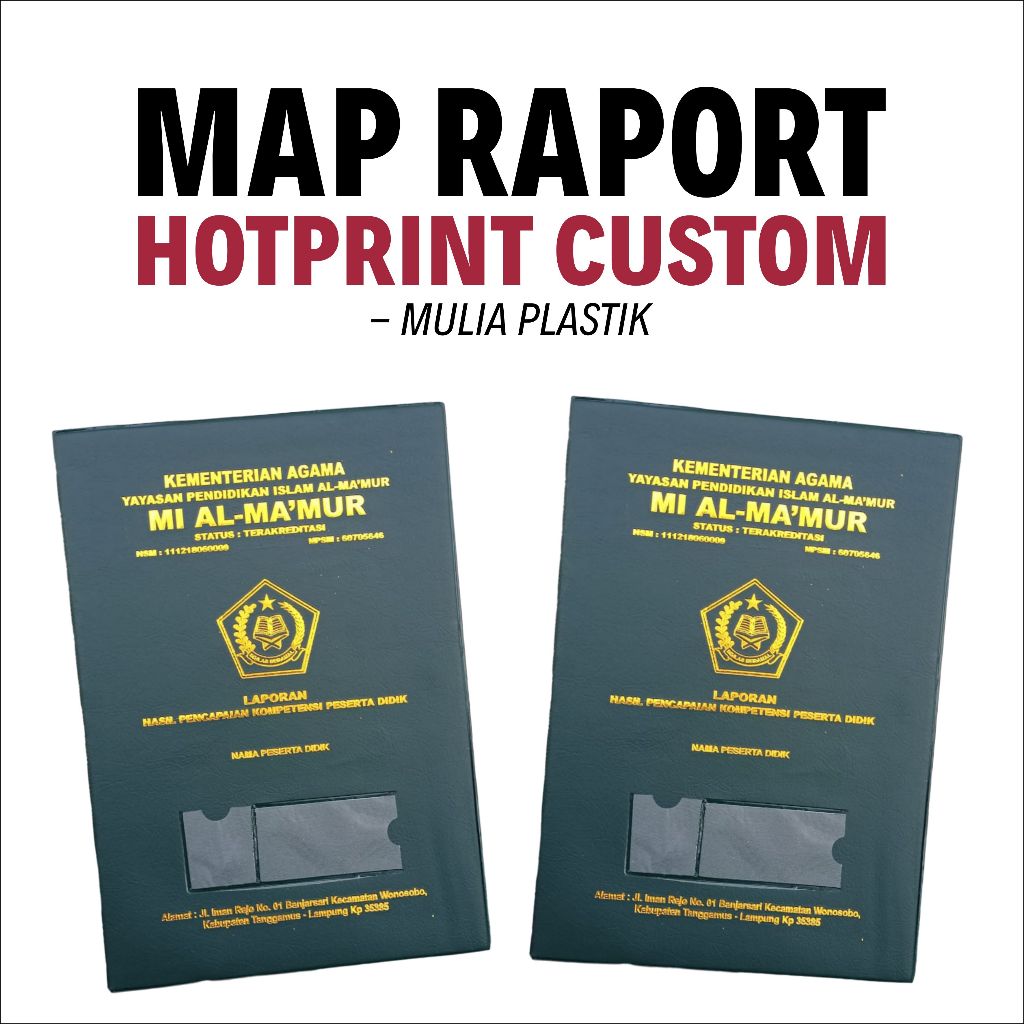 

Mulia Plastik | Isi 50 Lembar Map Raport Custom Nama dan Logo Sekolah Sendiri