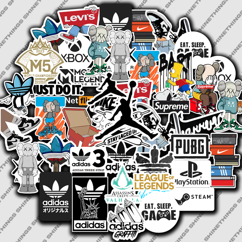 

stiker aesthetic hypebeast brand case hp || stiker nike sticker nike air jordan