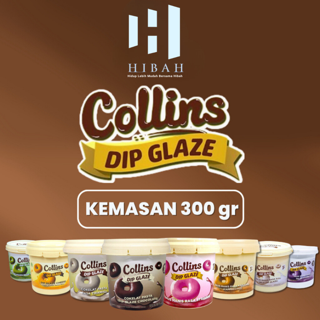 

COLLINS DIP GLAZE 300 GRAM