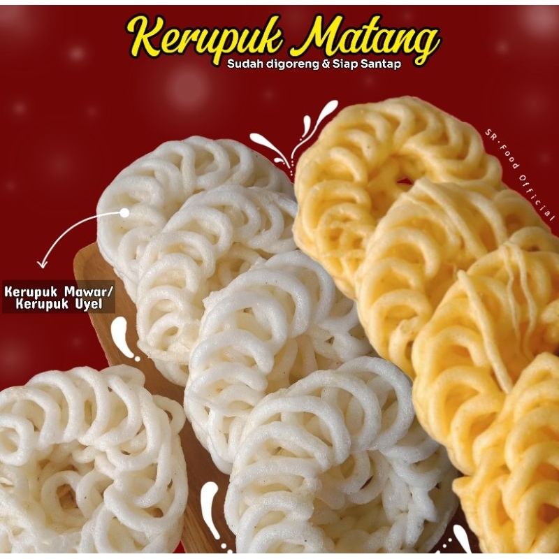 

Krupuk Matang Bandung/Mawar siap makan