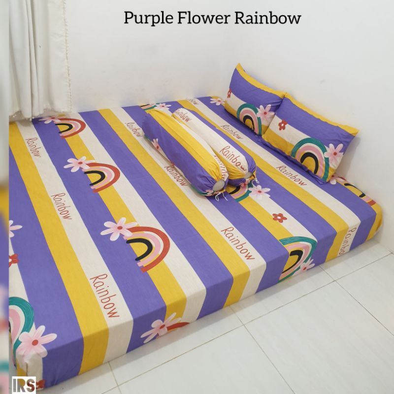 sprei purple rainbow