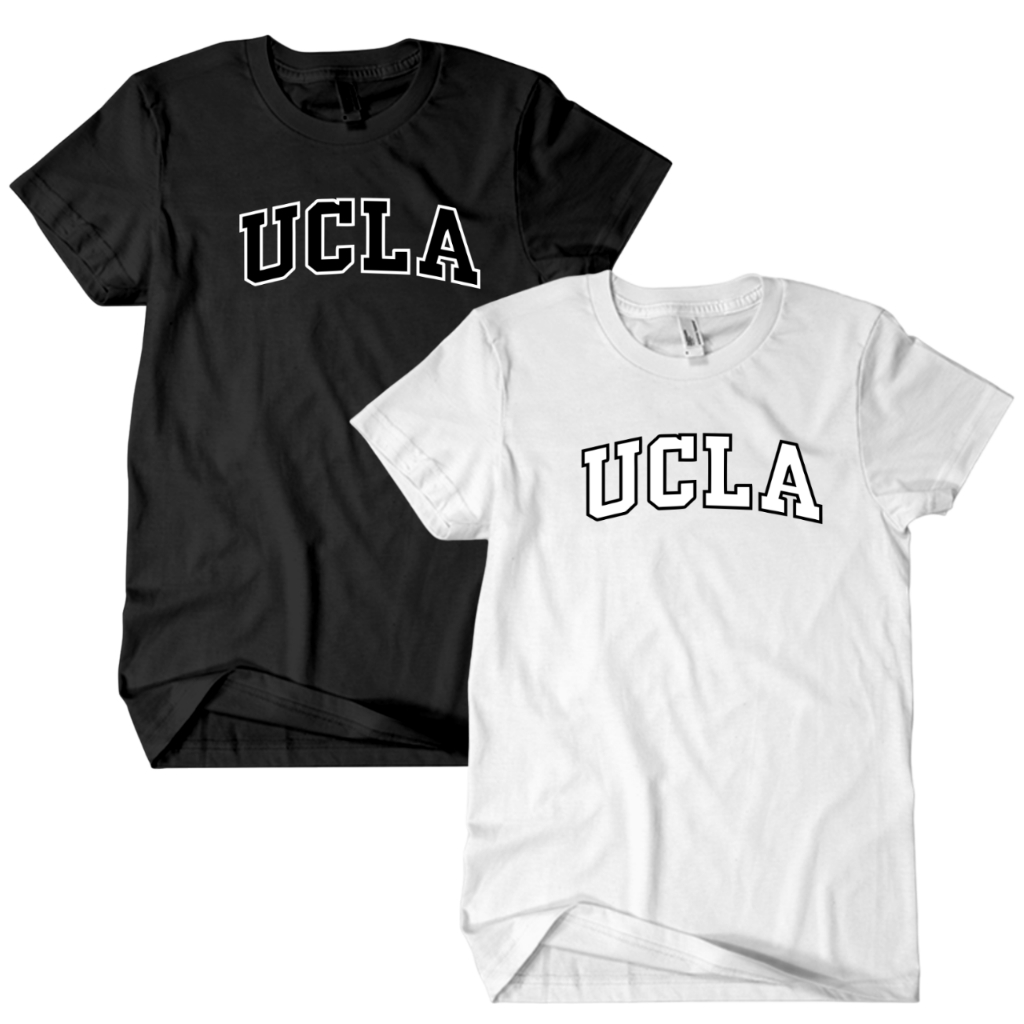T-Shirt Kaos Universitas California UCLA Pria Wanita Unisex Cotton Combed 24s