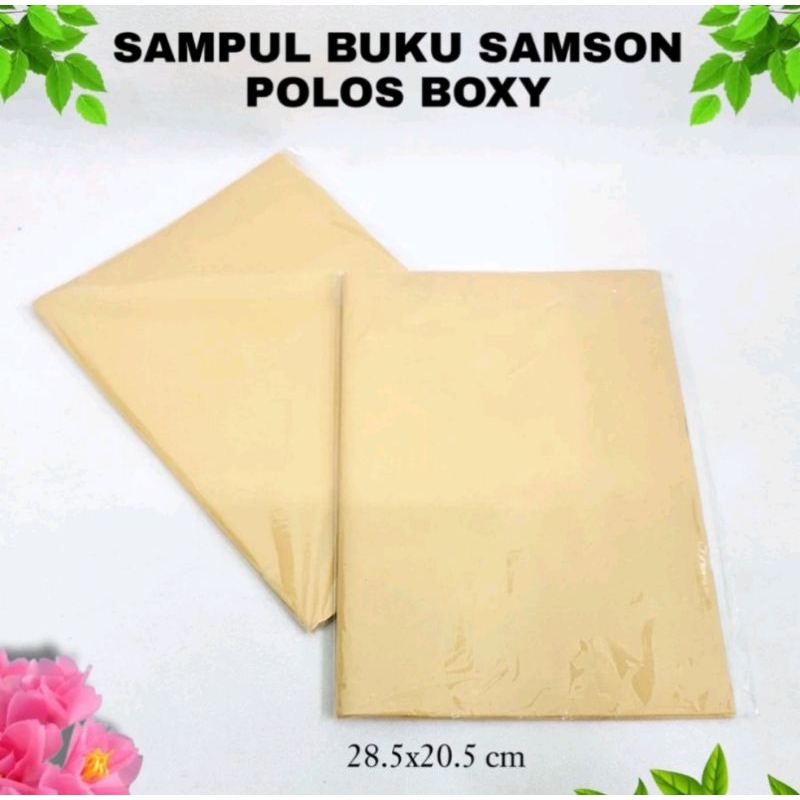 

hms. Sampul buku coklat polos Boxy (1 pak/20 lbr)