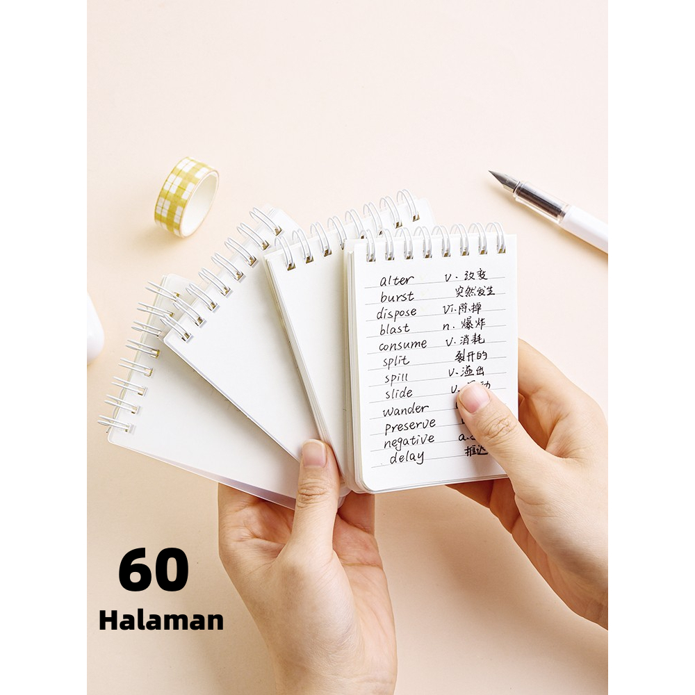 

BUKU MINI/NOTEBOOK RING MOTIF / BUKU CATATAN RING / BUKU TULIS RING