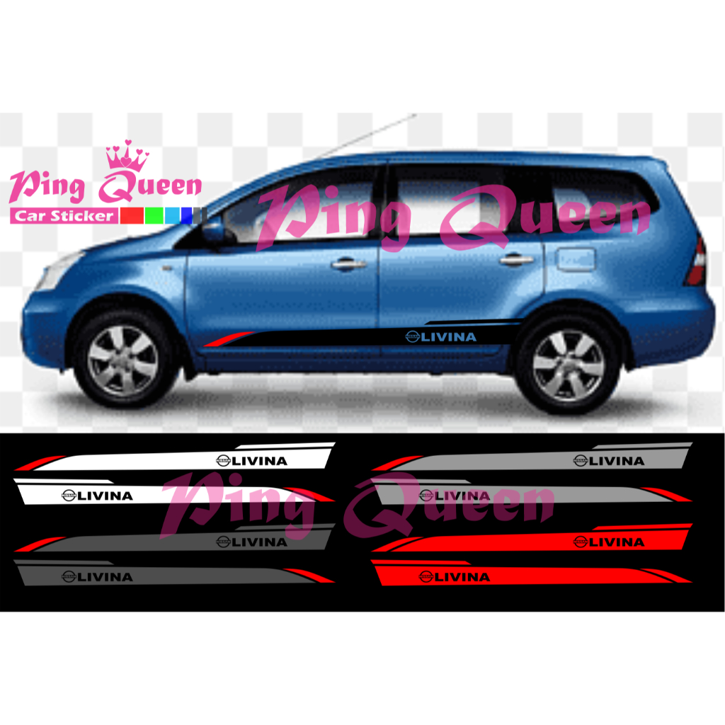 CUTTING STICKER MOBIL LIVINA STICKER LIST MOBIL NISSAN LIVINA