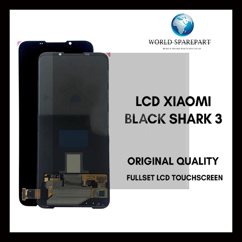 LCD Xiaomi Black Shark 3 ORIGINAL 100% Fullset Touchscreen Gransi 1 Bulan Gratis Double Wall Box dan