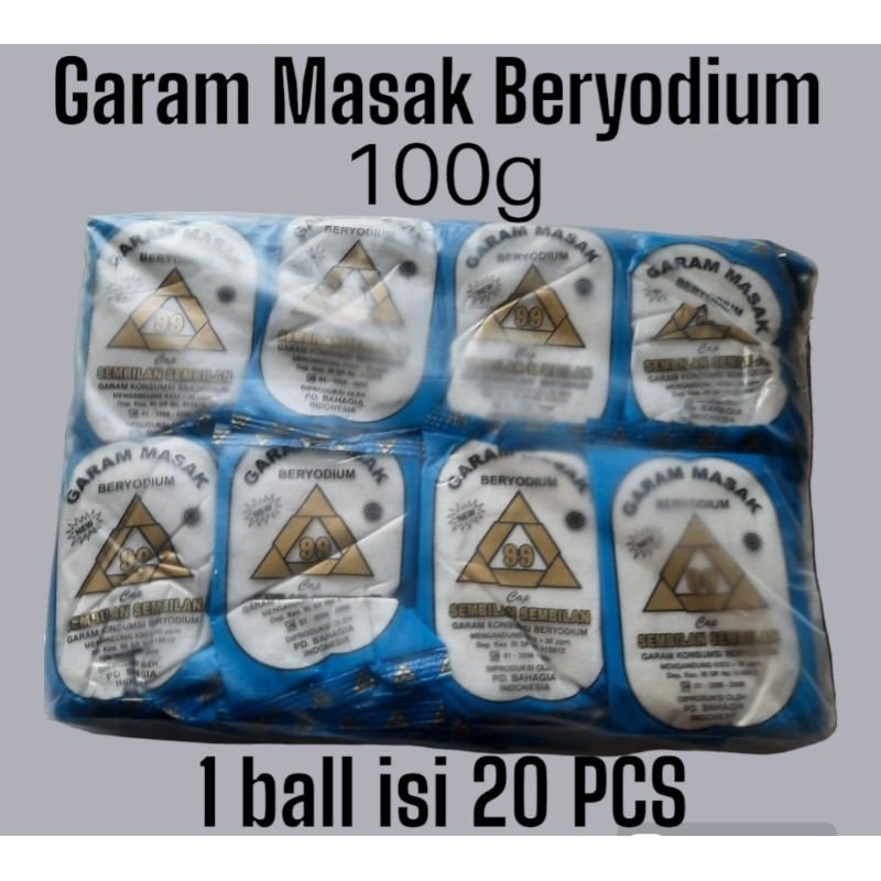 

1 Ball Garam Masak Beryodium Isi 20 Pcs terlaris.