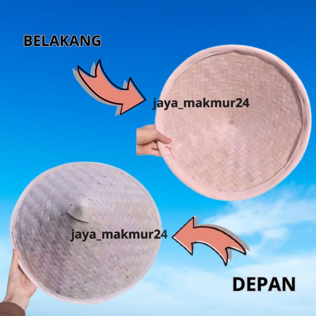 topi caping warna warni / caping warna bolak balik