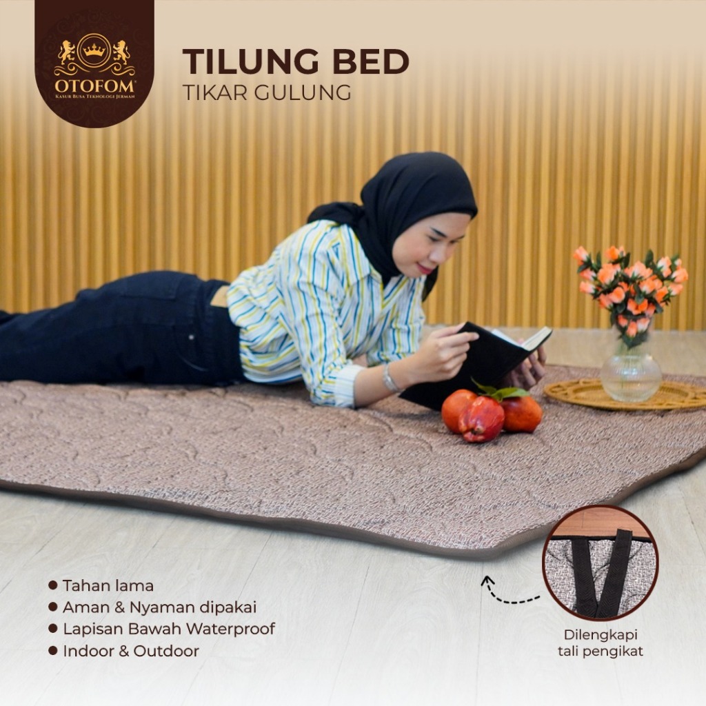 Otofom Tikar Gulung (Tilung Bed) Tebal 2 Cm