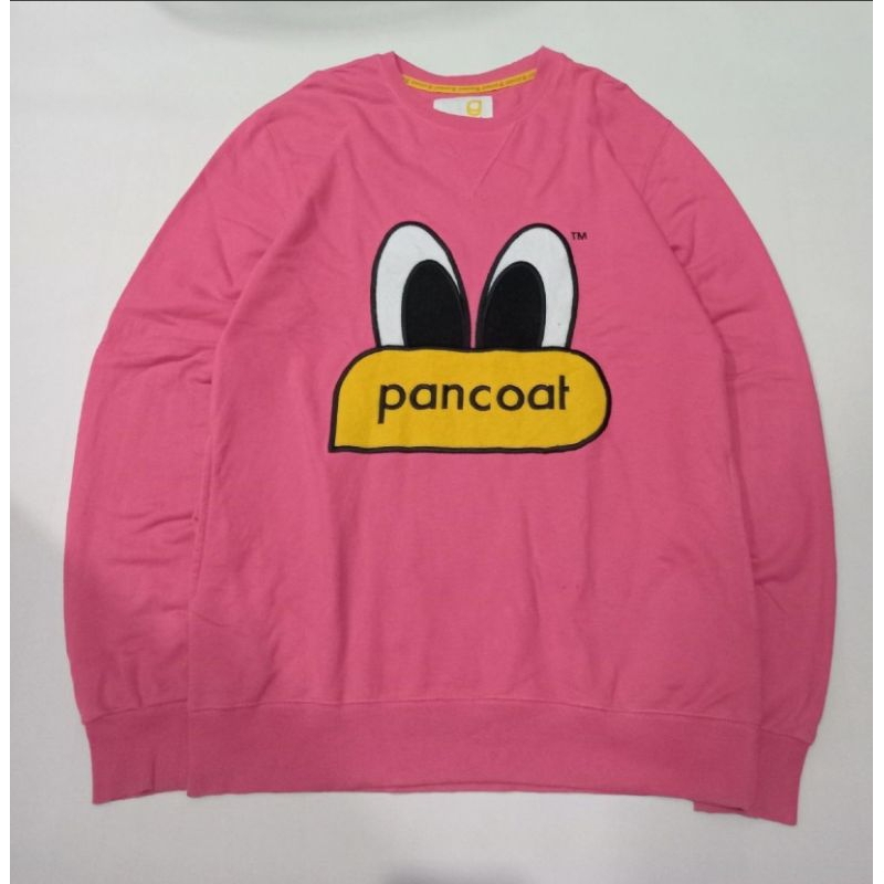 PANCOAT Original Pop Eyes Pink Crewneck Preloved Sweater Second Sweatshirt