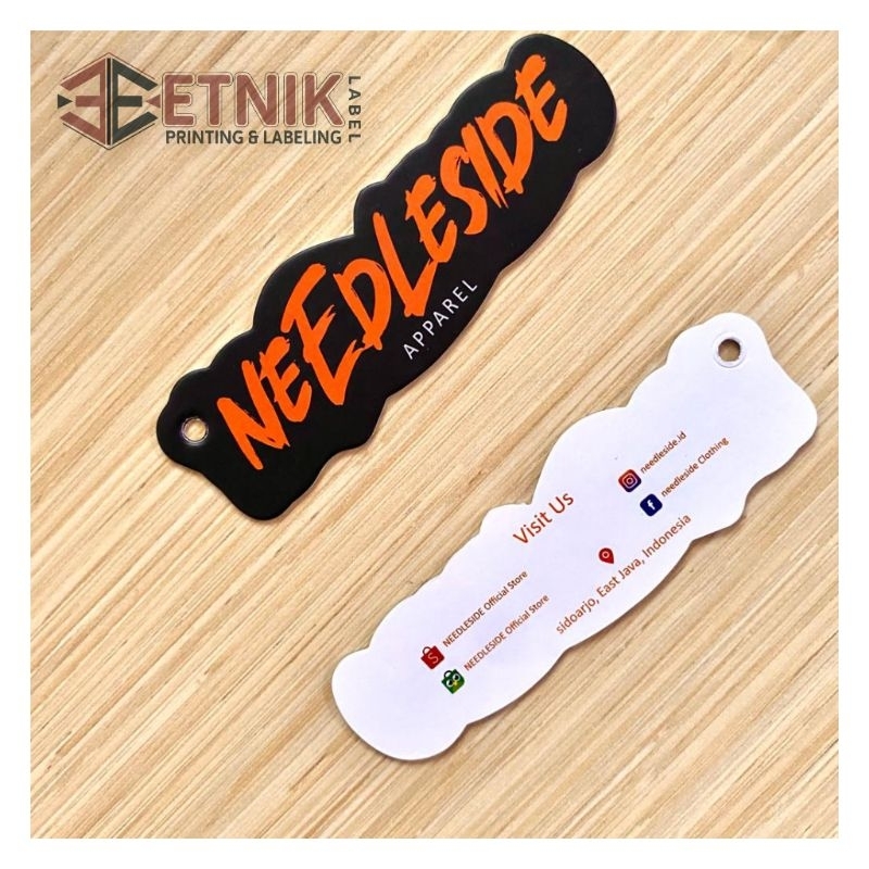 

label hangtag tebal tabel tag custom labeh nama custom 700 gsm