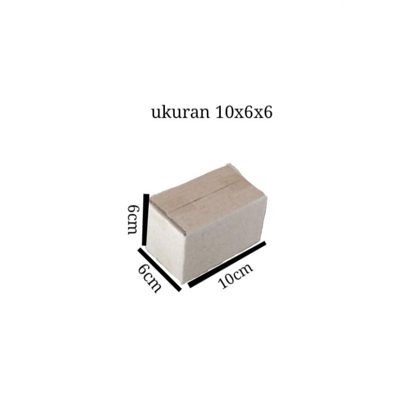 

kardus box ukuran10 X 6 X 6 X cm ( Eceran ) BoxPackingBuat,scrunchie, jepitan,dll