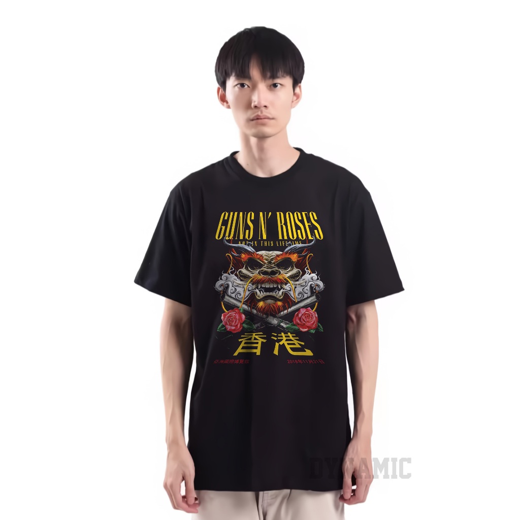 Kaos  / Baju Distro Pria Wanita Tema Musik Guns N Roses 6