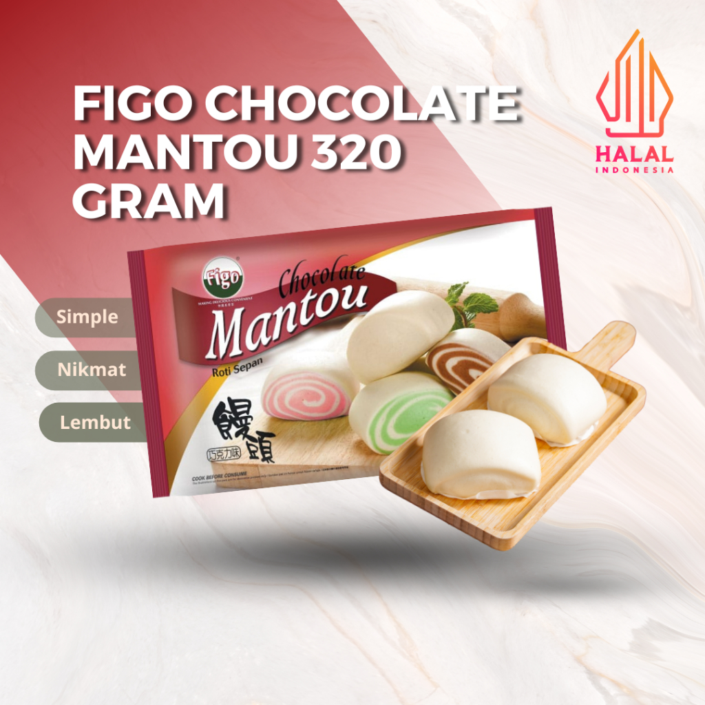 

[GROSIR] FIGO ROTI BEKU MANTOU COKELAT 320 GRAM