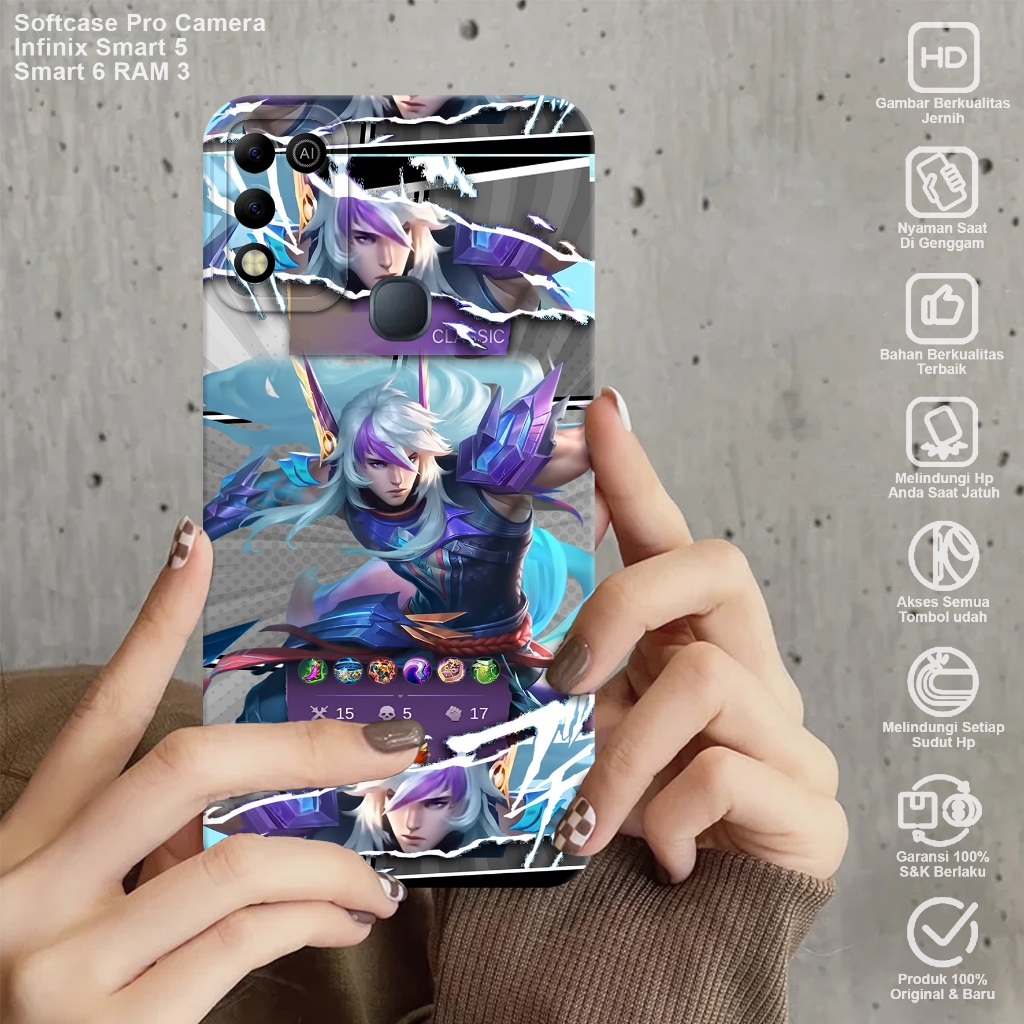 Softcase INFINIX SMART 5 - Case Pro Camera Infinix Smart 5 Motif (GAME ML) Case Hp - Casing Hp Infin