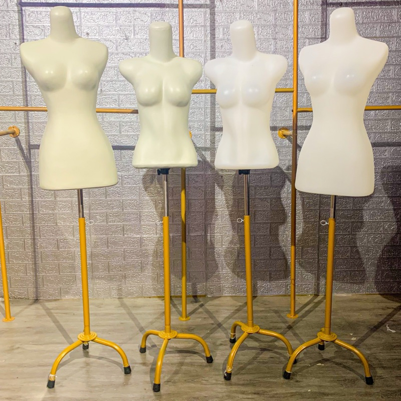 Manekin Wanita Plastik DM ABG | Dress Maker Bening Plastik | ABG Butek Plastik | Kaki Manekin Besi |