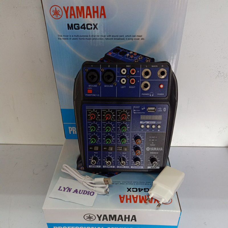 MIXER AUDIO YAMAHA MG4CX BLUETOOTH USB MP3 MIXER 4 CHANNEL