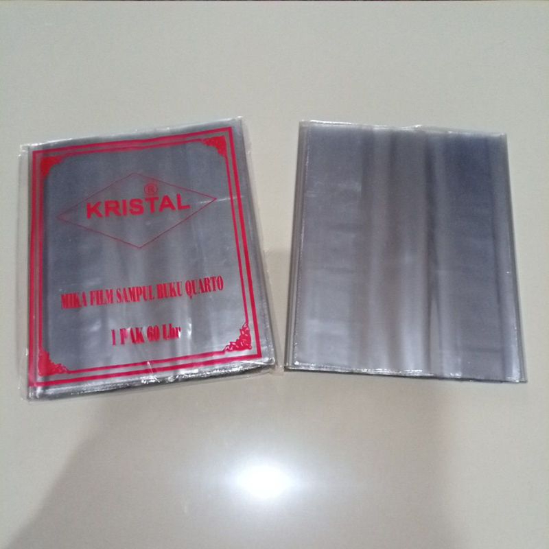 

SAMPUL BUKU MIKA KWARTO / SAMPUL MIKA / SAMPUL PLASTIK (1PAK = 60LEMBAR) FIVE STAR TEBAL 0.6 micron