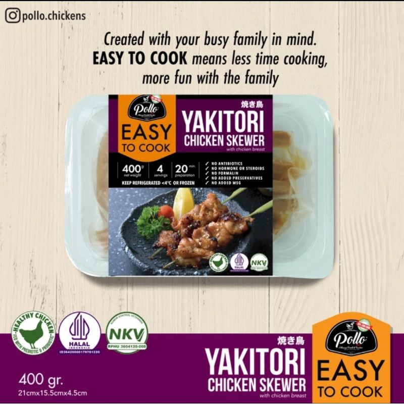 

Easy To Cook - Ayam Yakitori Chicken Skewer Pollo 400gr