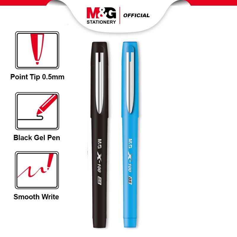 

M&G Stick Gel Pen 0.5mm Rubber coating body With Metal Clip