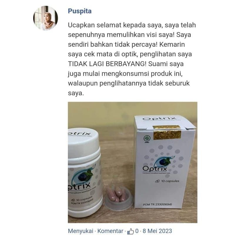 OPTRIX OBAT MATA MENJAGA KESEHATAN MATA OPTRIX ORIGINAL