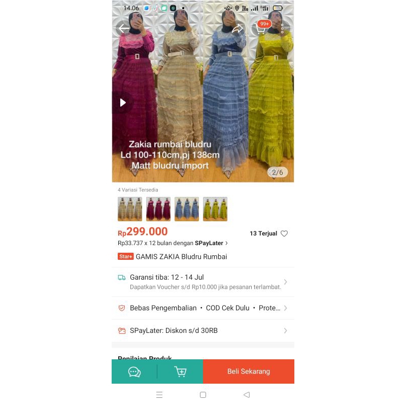 gamis vns bludru umpak