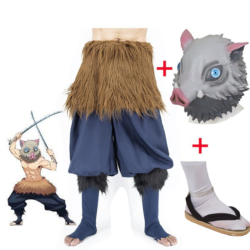 Cosplay Costume + Demon Slayer Kimetsu no Yaiba Hashibira Inosuke