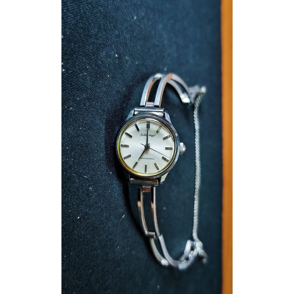 Jam Seiko Angel Wanita Manual Wind, Vintage Ladies Automatic Women