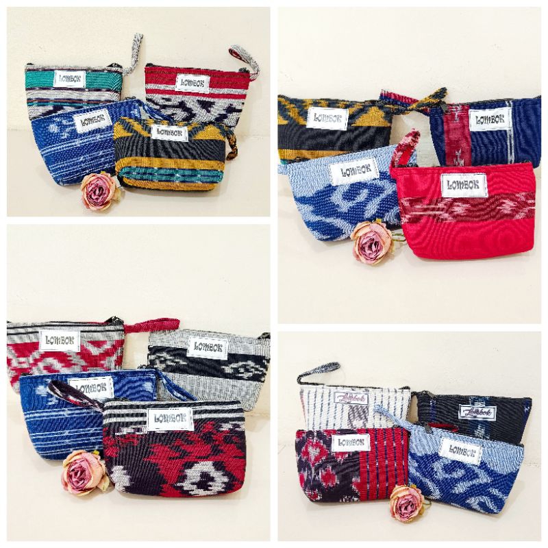 Dompet Pouch Mini Tenun Lombok Terlaris
