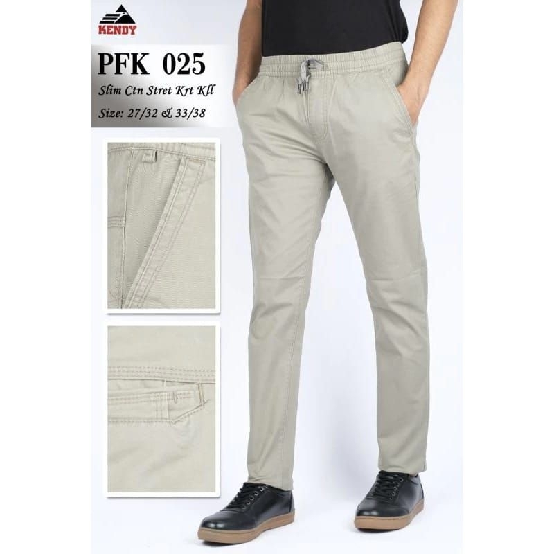 KENDY ORIGINAL celana panjang pinggang karet kendy celana Chino pria
