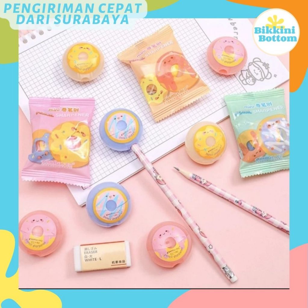 

Rautan Pensil Lucu Motif Donut Rautan Anak - Anak Kekinian