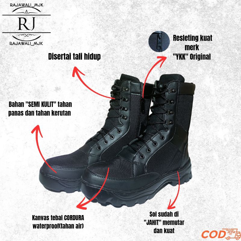 {TERLARIS} SEPATU PDL MODEL WEBA RESLETING JATAH PDL TNI POLRI SECURITY TERBARU