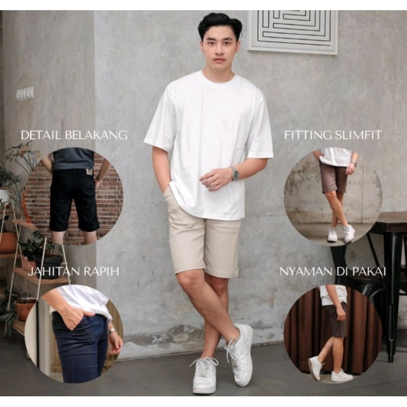 Celana pendek chino Original denim