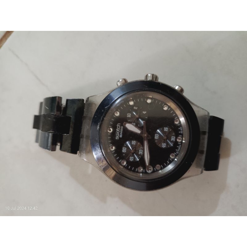 Jam tangan Swatch Original BB 75 Kond Mati Batere abis