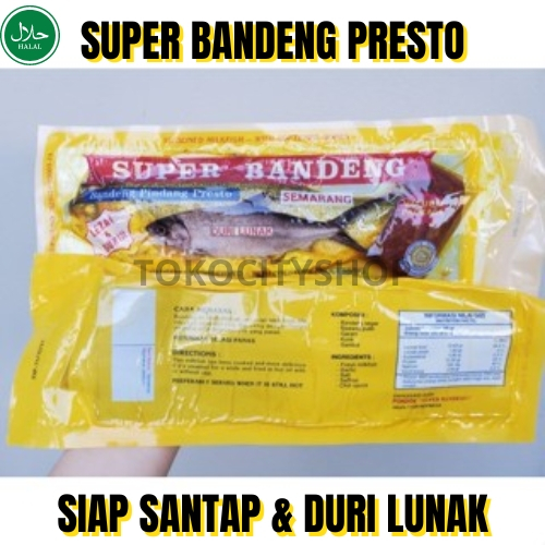 

Makanan Siap Saji / Super Bandeng Presto Khas Semarang / Ikan Bandeng Duri Lunak Isi 1 Pcs