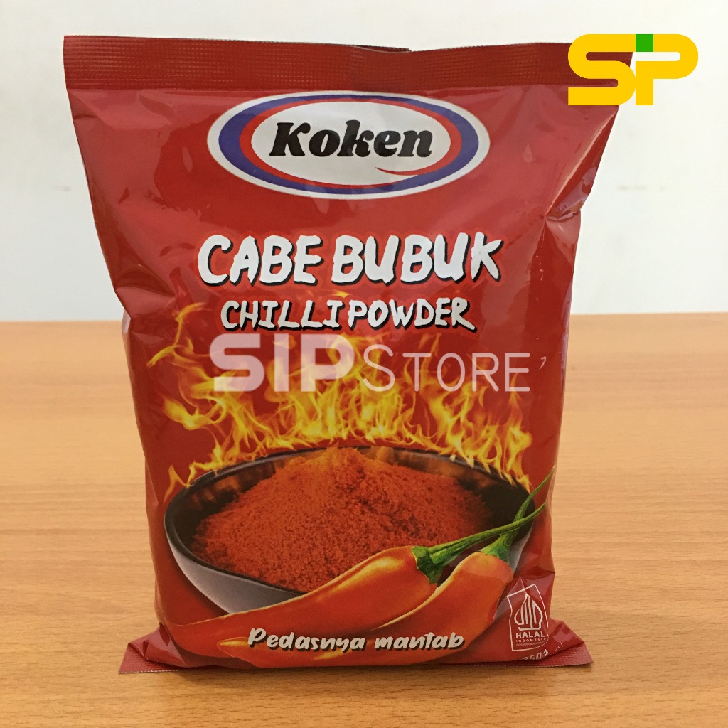 

Koken Food Cabe Bubuk Cabai Giling (250g)/chili powder/cabe tabur pedas (per-pcs)