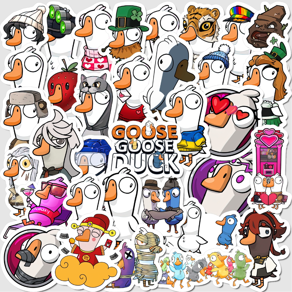 

Stiker Pack Goose Duck Aesthetic Paper Waterproof Sticker Buku Jurnal Laptop Casing Phone