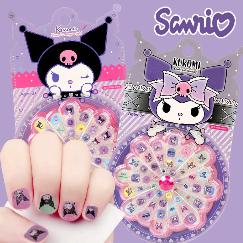 Set Kuku Palsu Sanrio Motif Anak Cewek Fake Nail Art Karakter Kartun