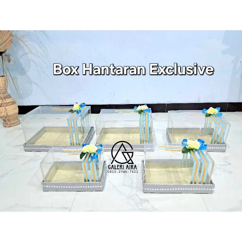 

Box mika seserahan satu set (Isi 5 kotak) Full Hiasan Mudah Pemasangan