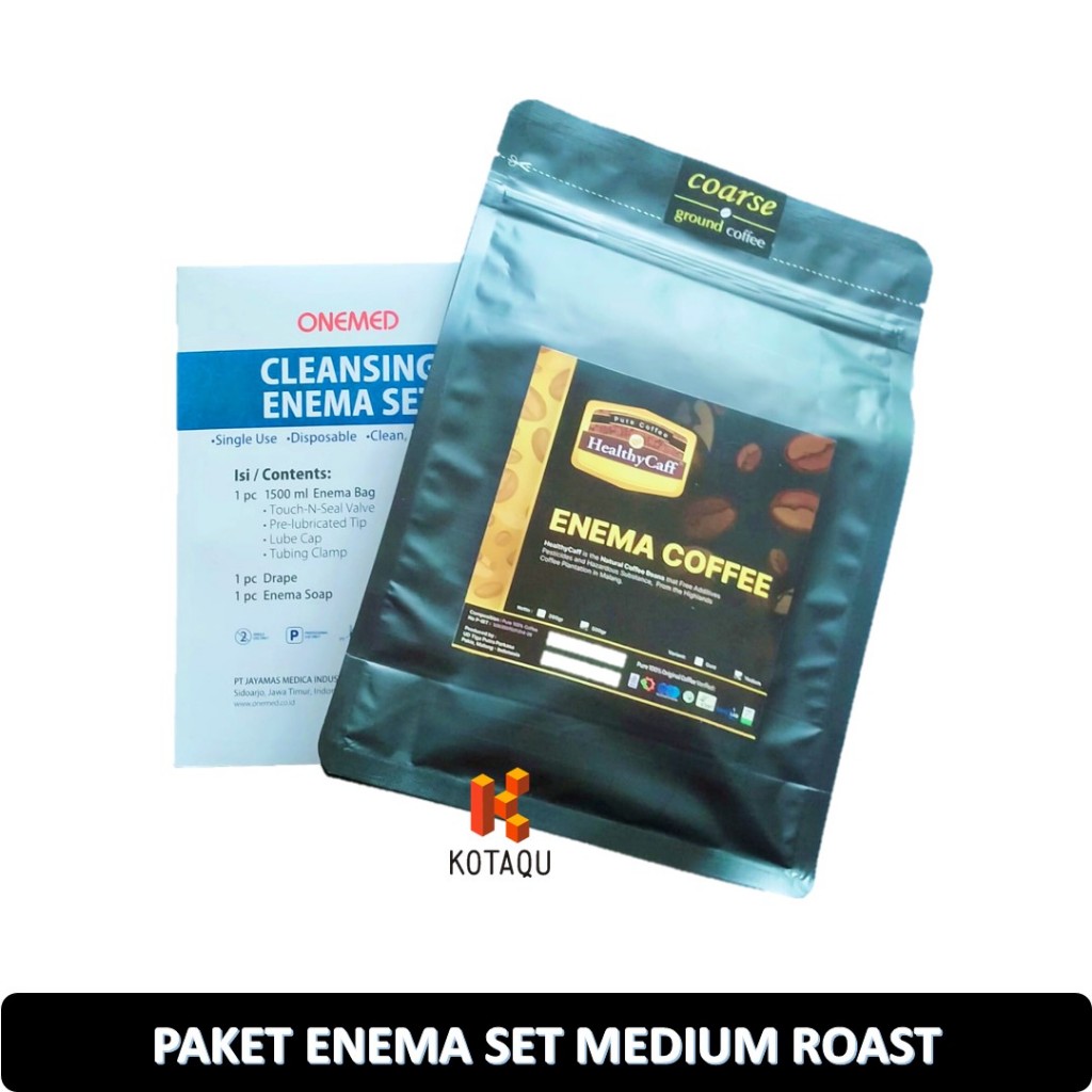 Paket Enema - Kopi Medium Roast + Cleansing Enema Set Healthycaff