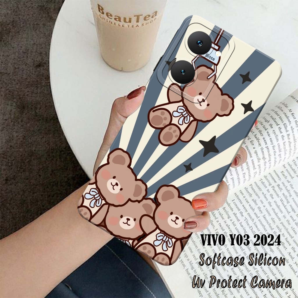 Case VIVO Y03 2024 - VIVO Y03 2024 Terbaru - Softcase  VIVO Y03 2024  - Softcase Pro Camera - Casing