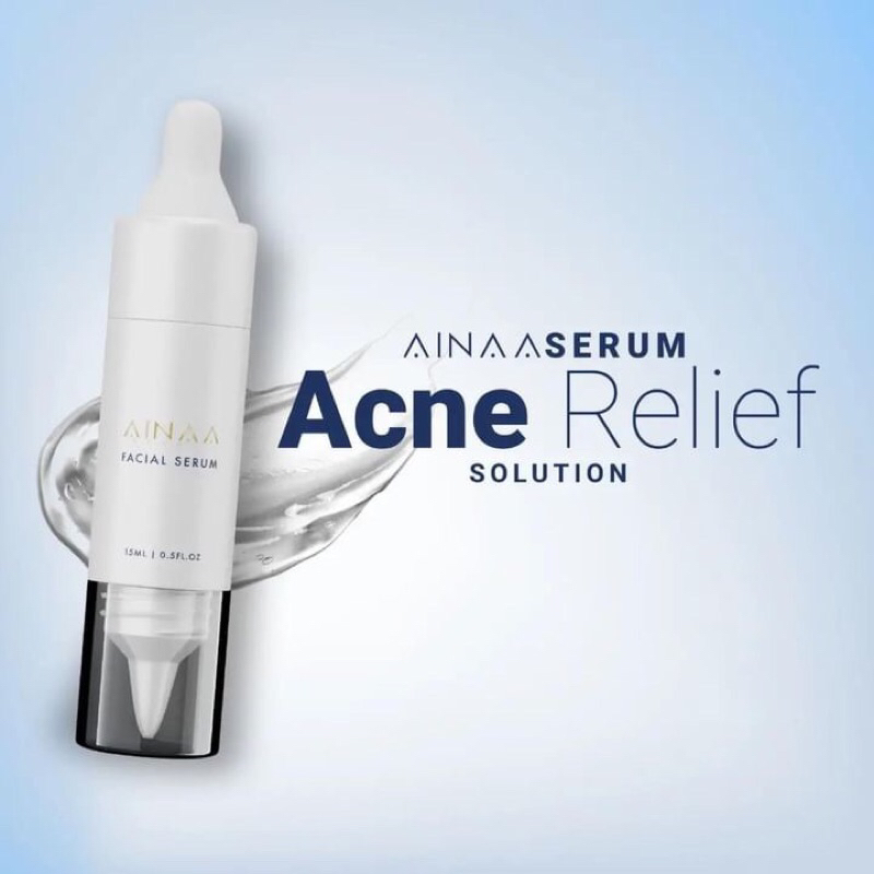 AINAA Serum Acne Relief Solution / SERUM / Ainaa Beauty Malaysia / Ainaabeauty.bos / Distributor Ain