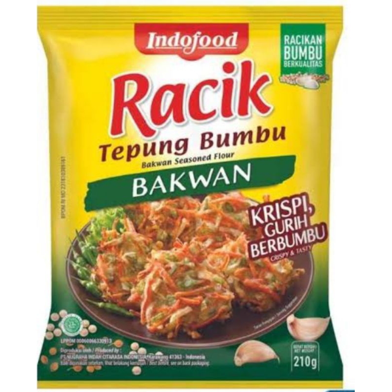 

Indofood Racik Tepung bumbu Bakwan 210gr