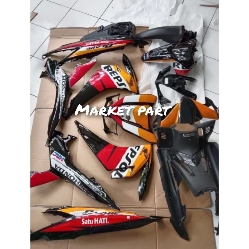 PAKET FULL BODY HONDA BLADE NEW 110 OREN REPSOL 2012