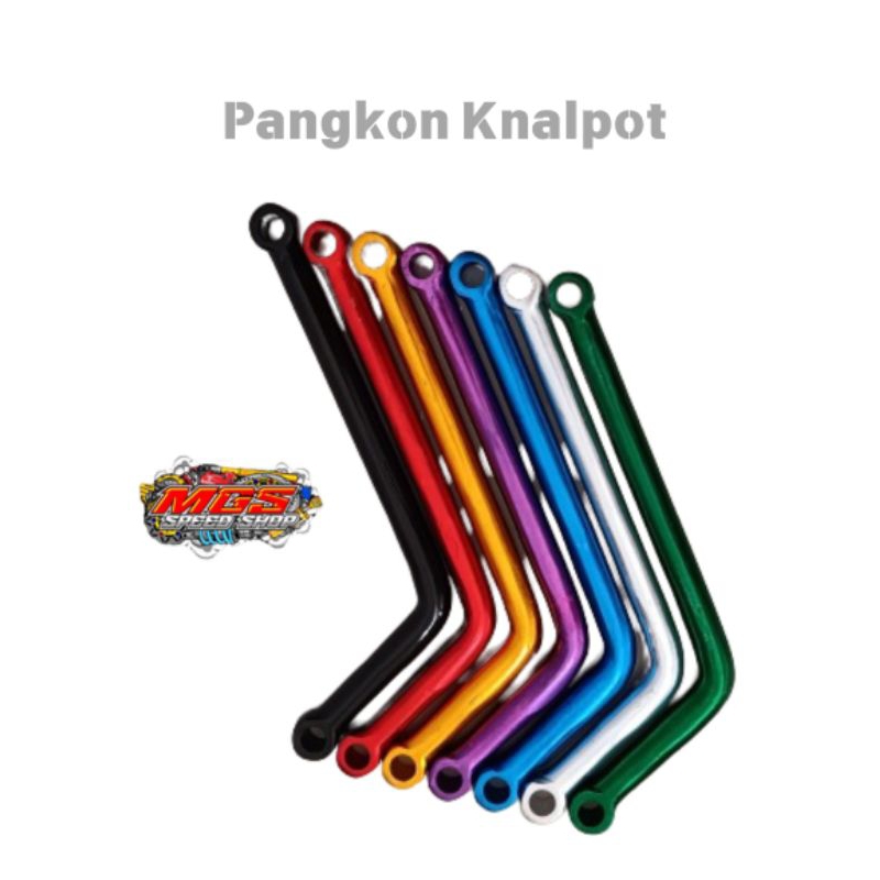 Pangkon dudukan knalpot briket knalpot L alumunium