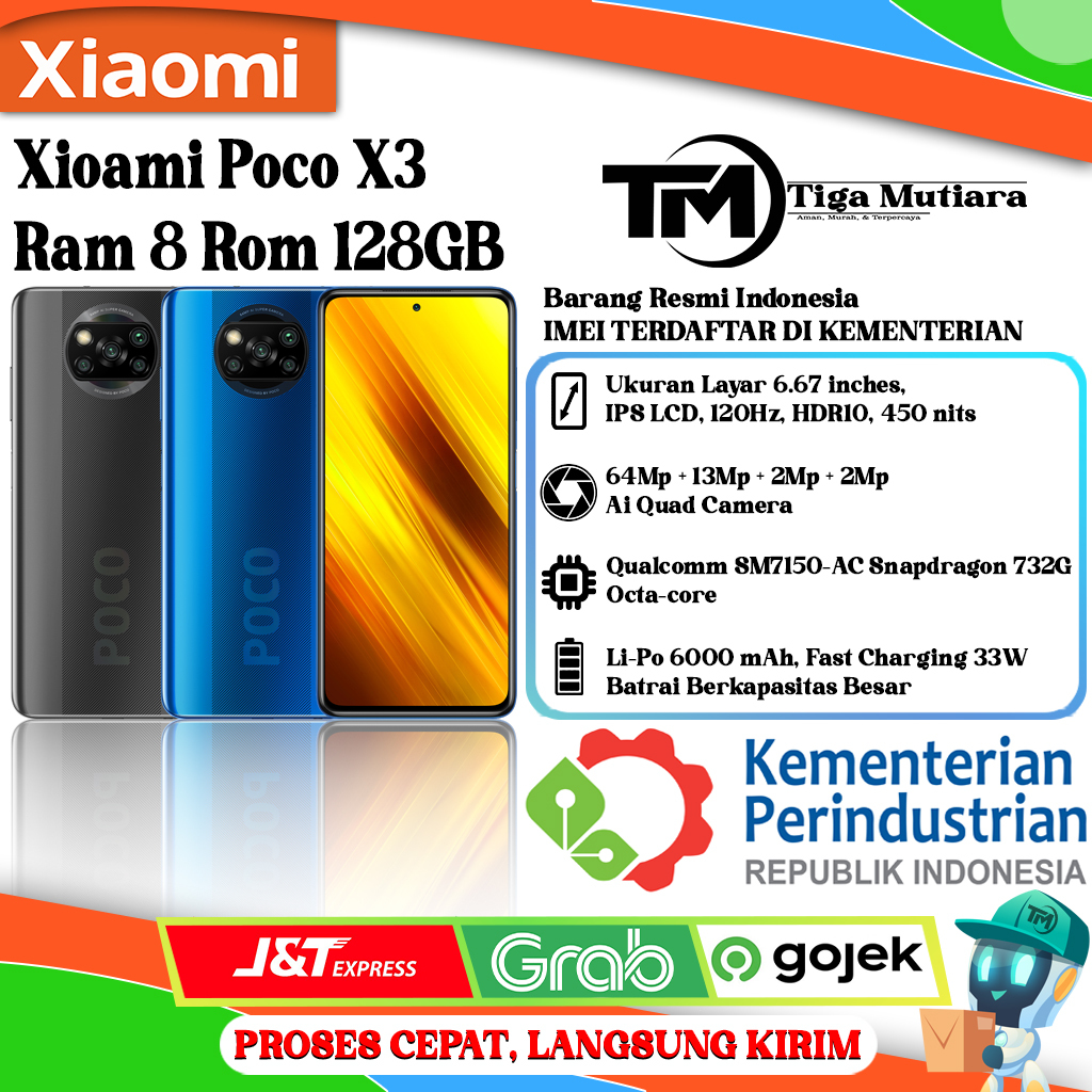 Xiaomi Poco X3 Ram 8 Rom 128GB