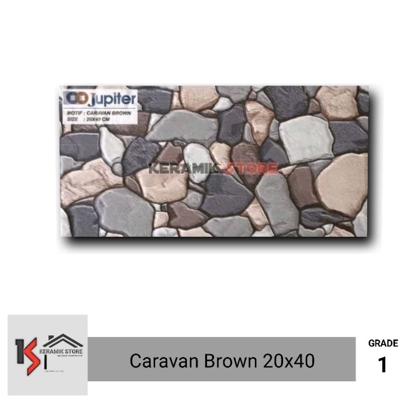 Keramik Dinding Tembok Depan 20x40 (Kasar) Batu Alam/ Keramik Tiang/ Keramik Dinding 20x40/ Keramik 
