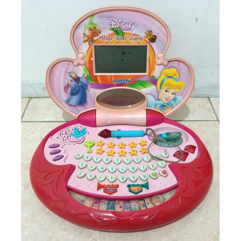 Vtech Disney Princess Magic Wand Laptop Preloved (Baca Deskripsi)