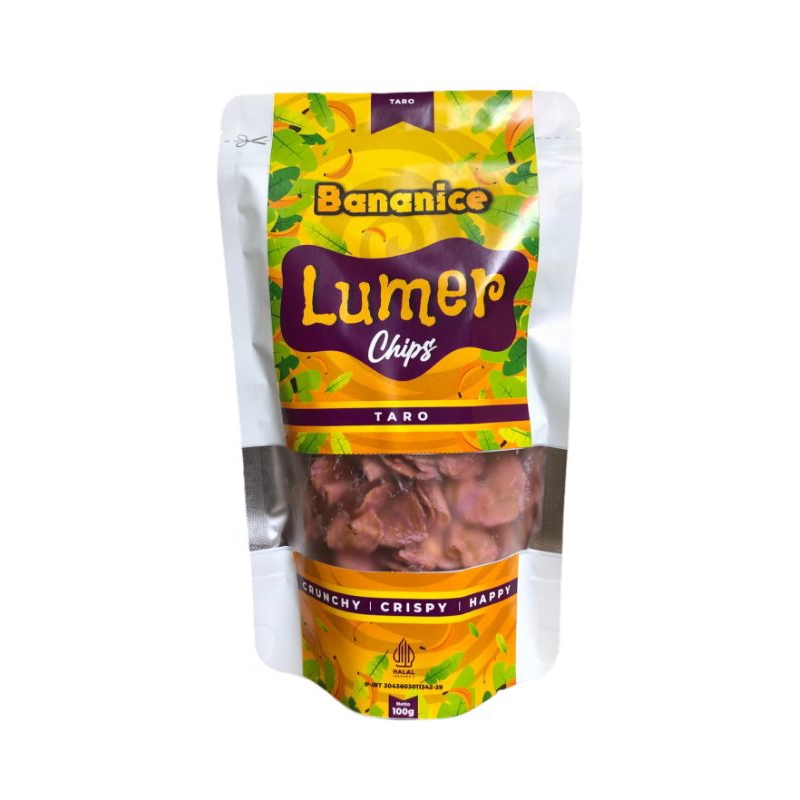 

Bananice LUMER Chips Taro | Keripik Pisang Lumer